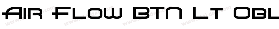 Air Flow BTN Lt Oblique字体转换